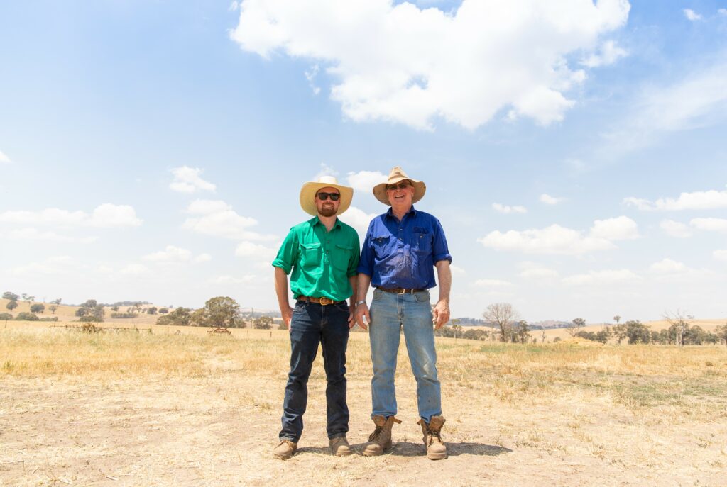 ranchers in field