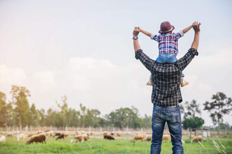 rancher with child